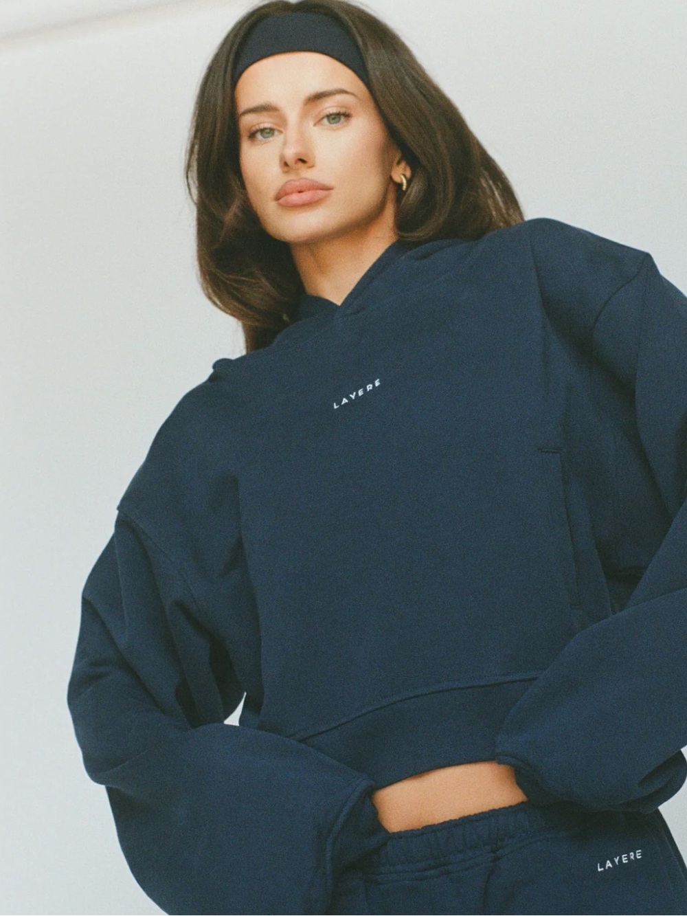 LAYERE 100% Organic Cotton Cropped Hoodie